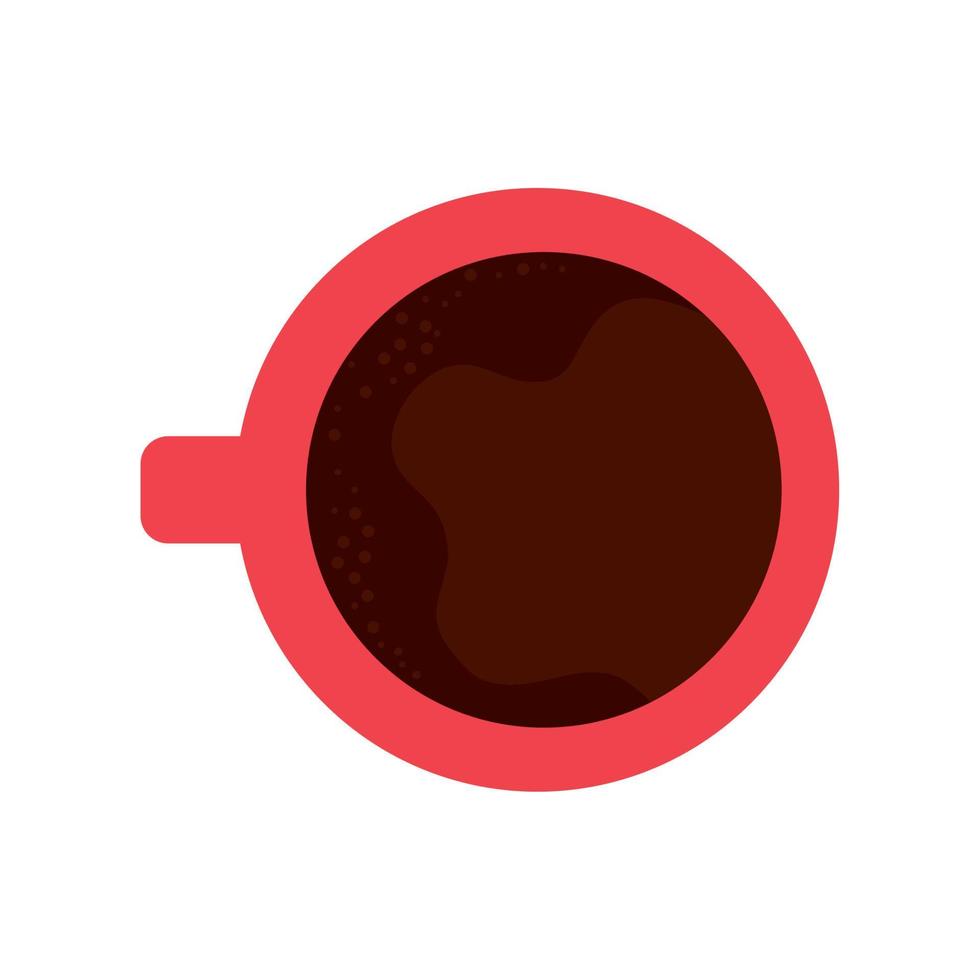 rood koffie kop drinken vector