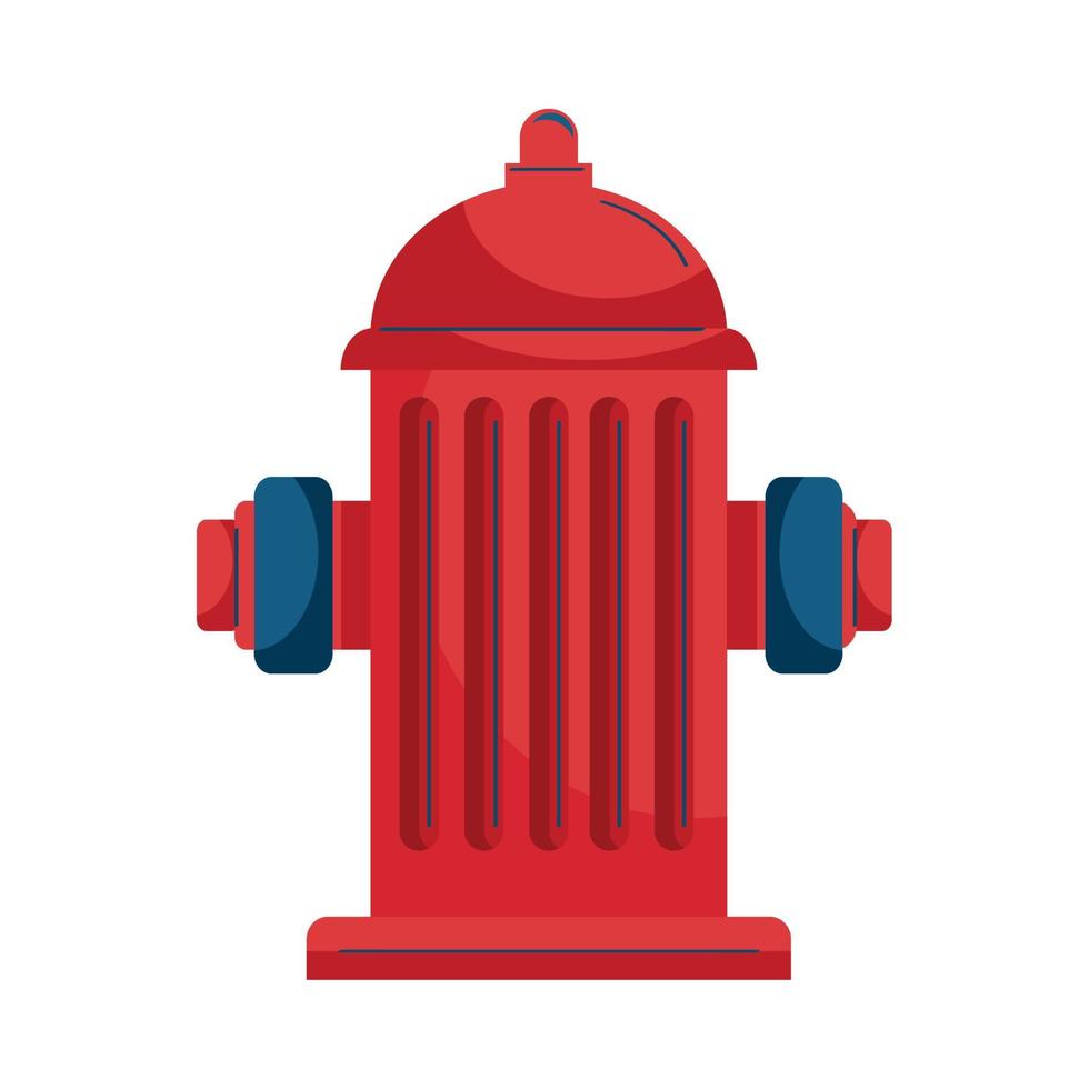 rood stedelijk hydrant vector