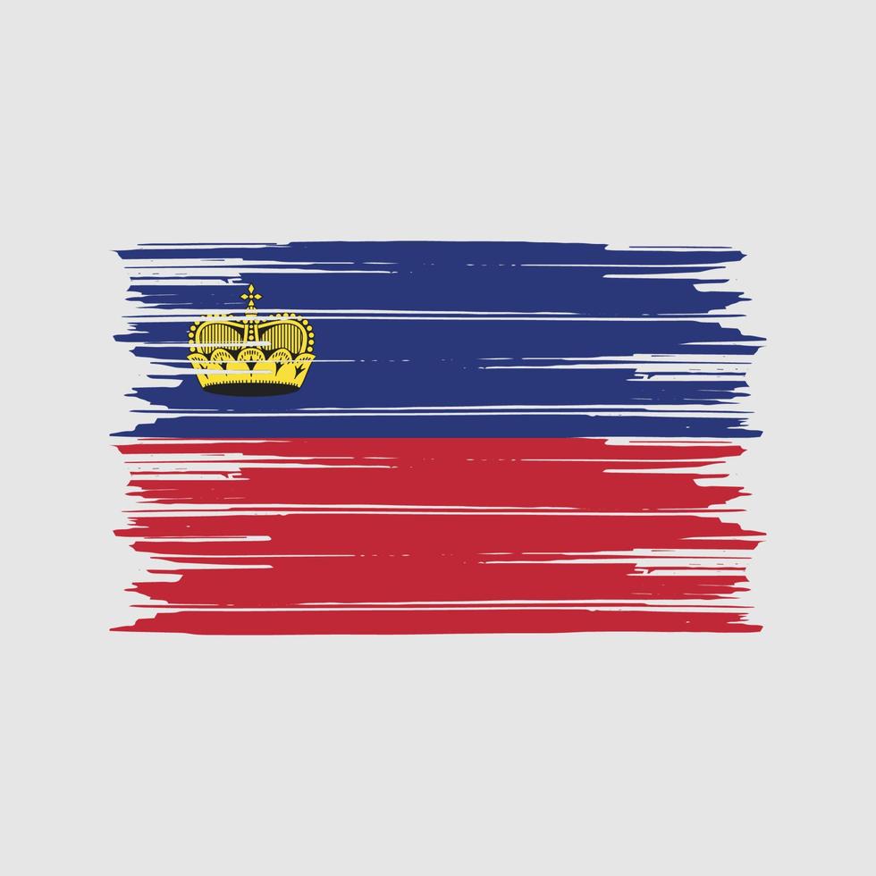 Liechtenstein vlag borstel. nationale vlag vector