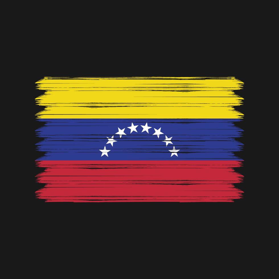 venezuela vlag penseelstreken. nationale vlag vector