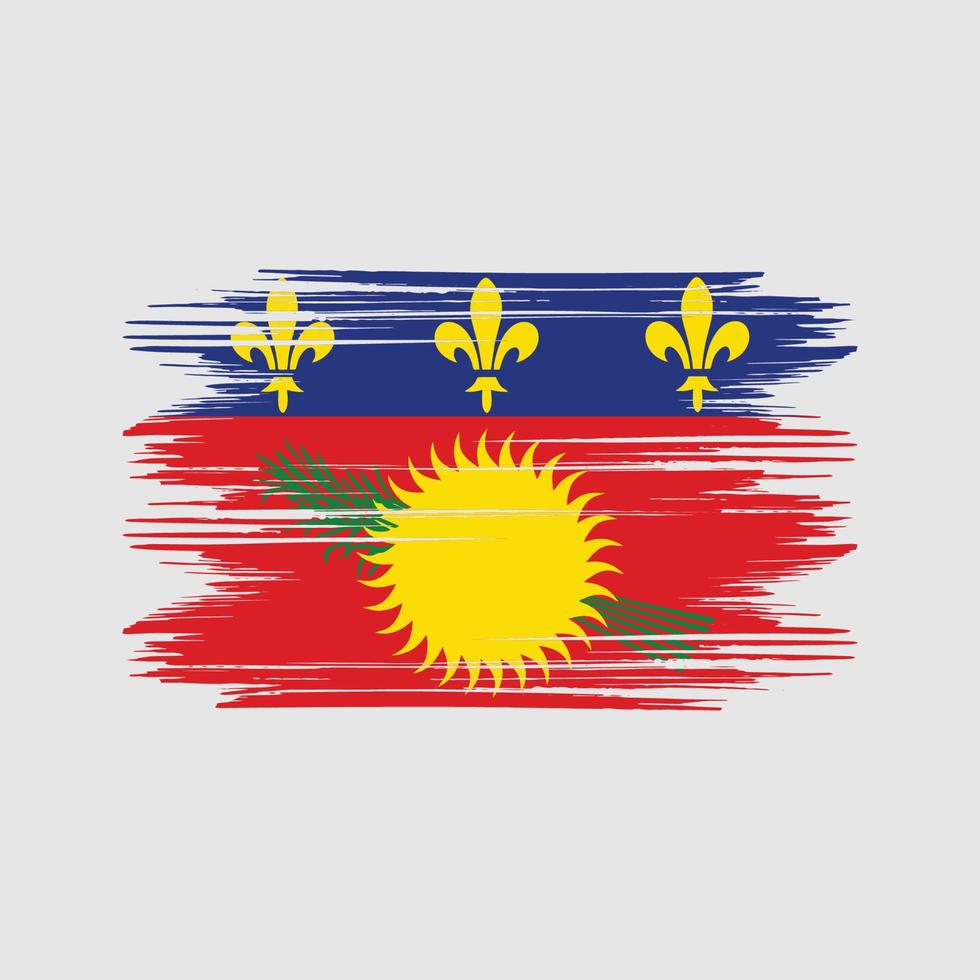 Guadeloupe vlag ontwerp vrij vector