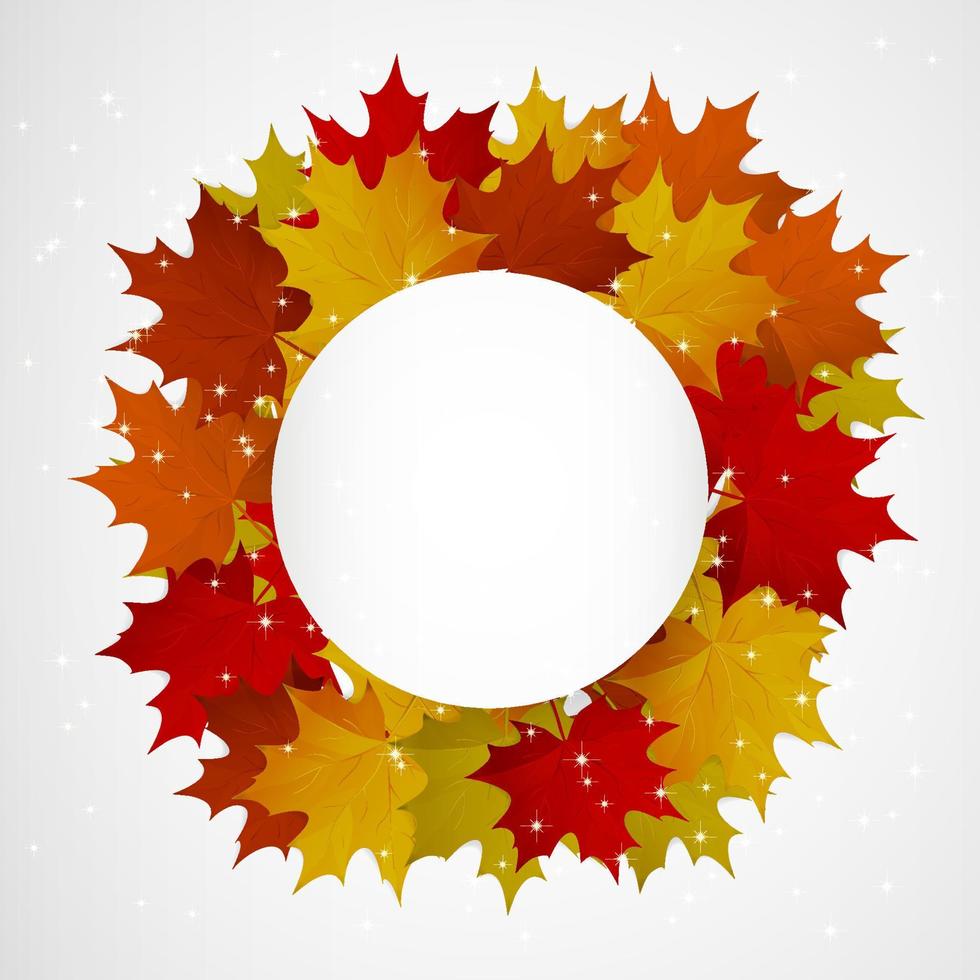 abstracte achtergrond met kleurrijke herfstbladeren. vector