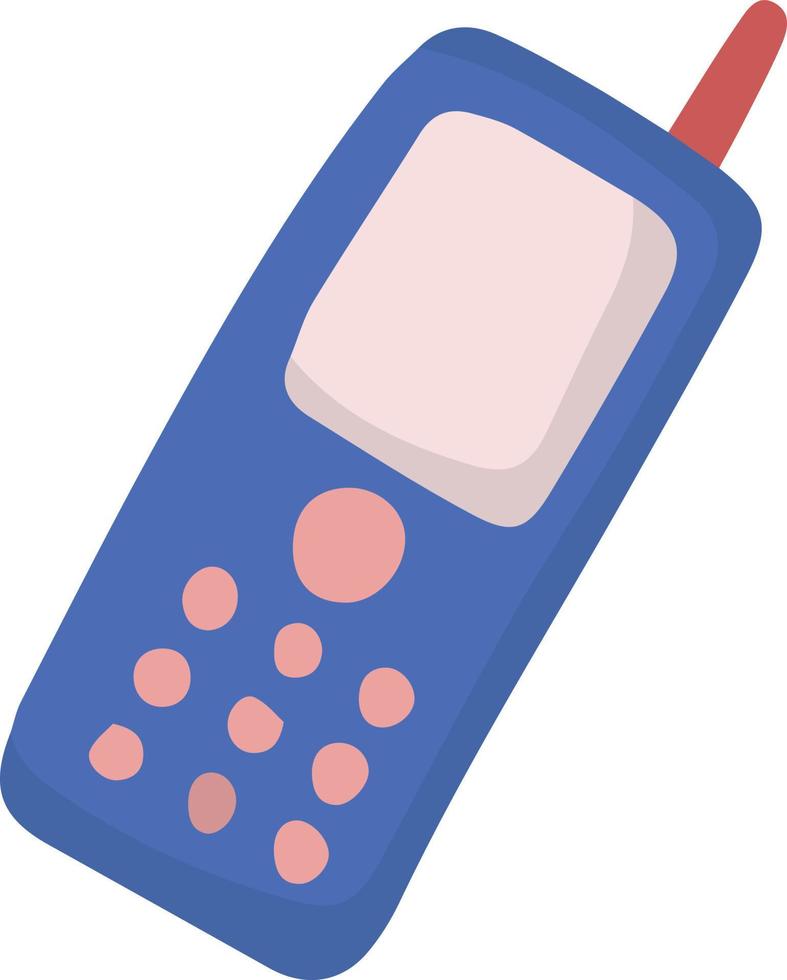 hand- getrokken schattig telefoon illustratie vector