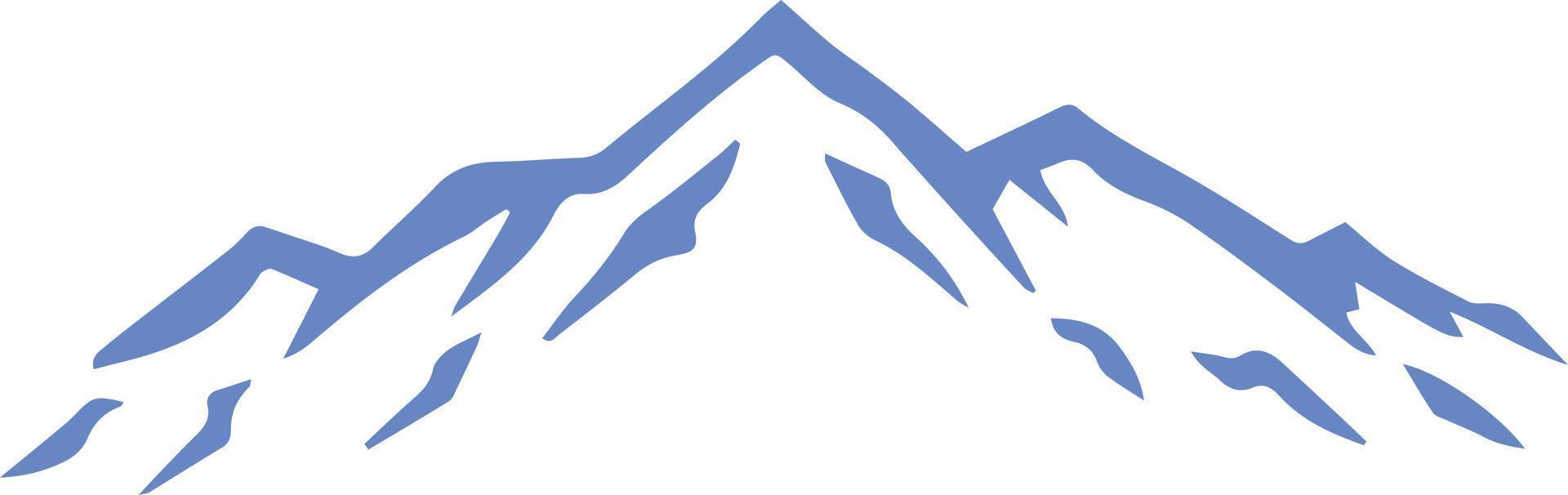 hand- getrokken berg illustratie vector
