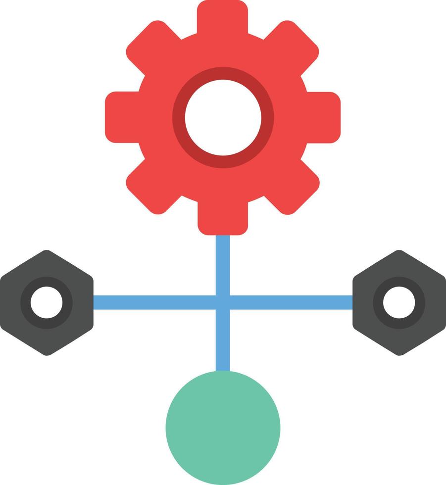 platte werkstroompictogram vector