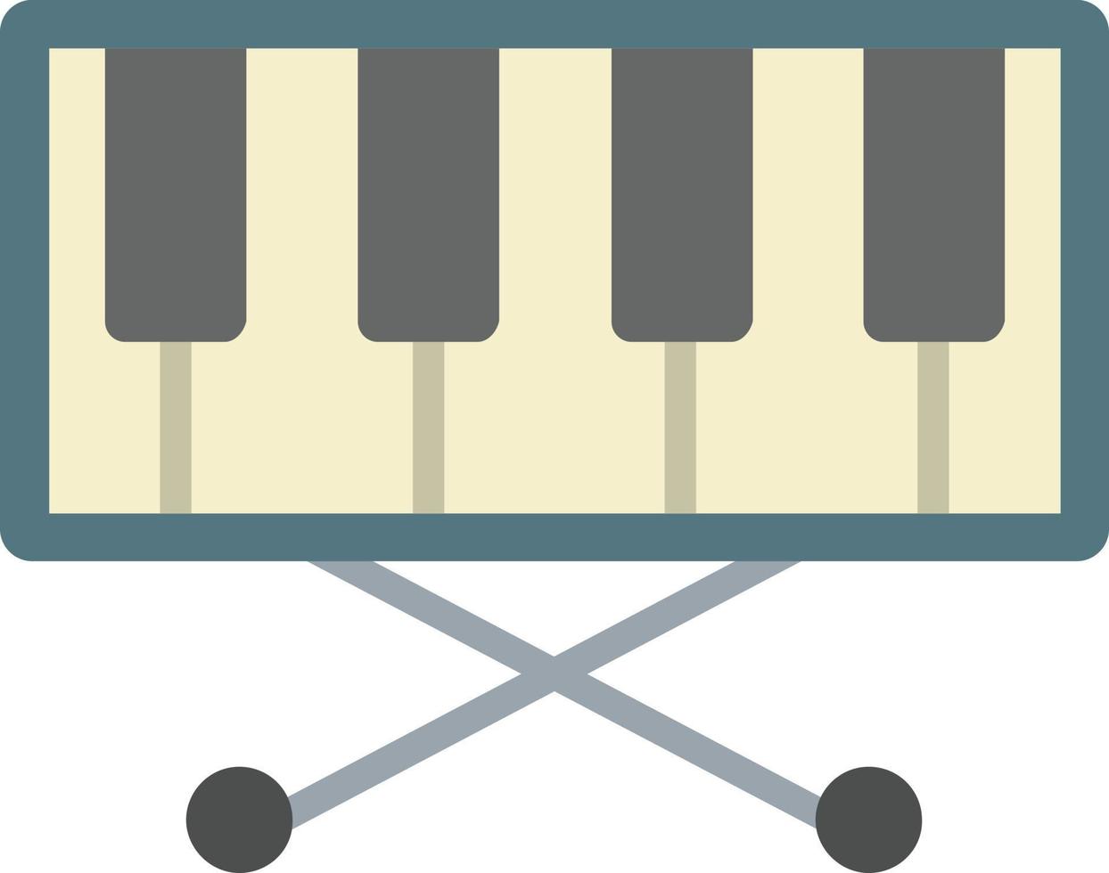 piano toetsenbord vlak icoon vector