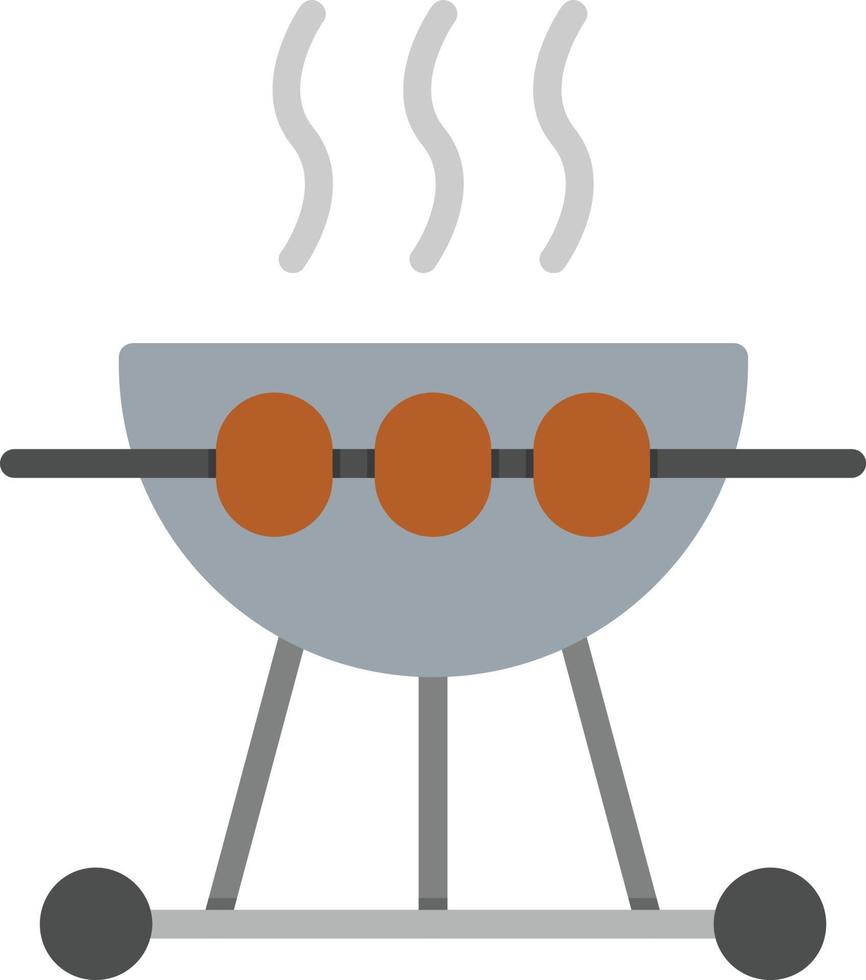 barbecue vlak icoon vector