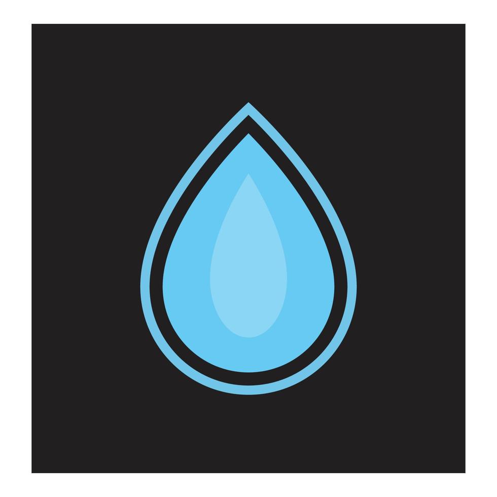 water laten vallen illustratie logo vector ontwerp