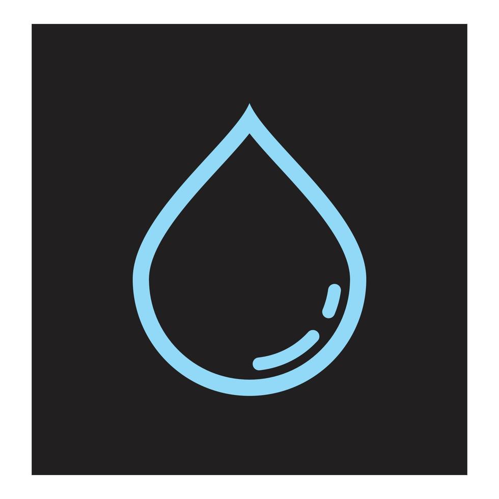 water laten vallen illustratie logo vector ontwerp