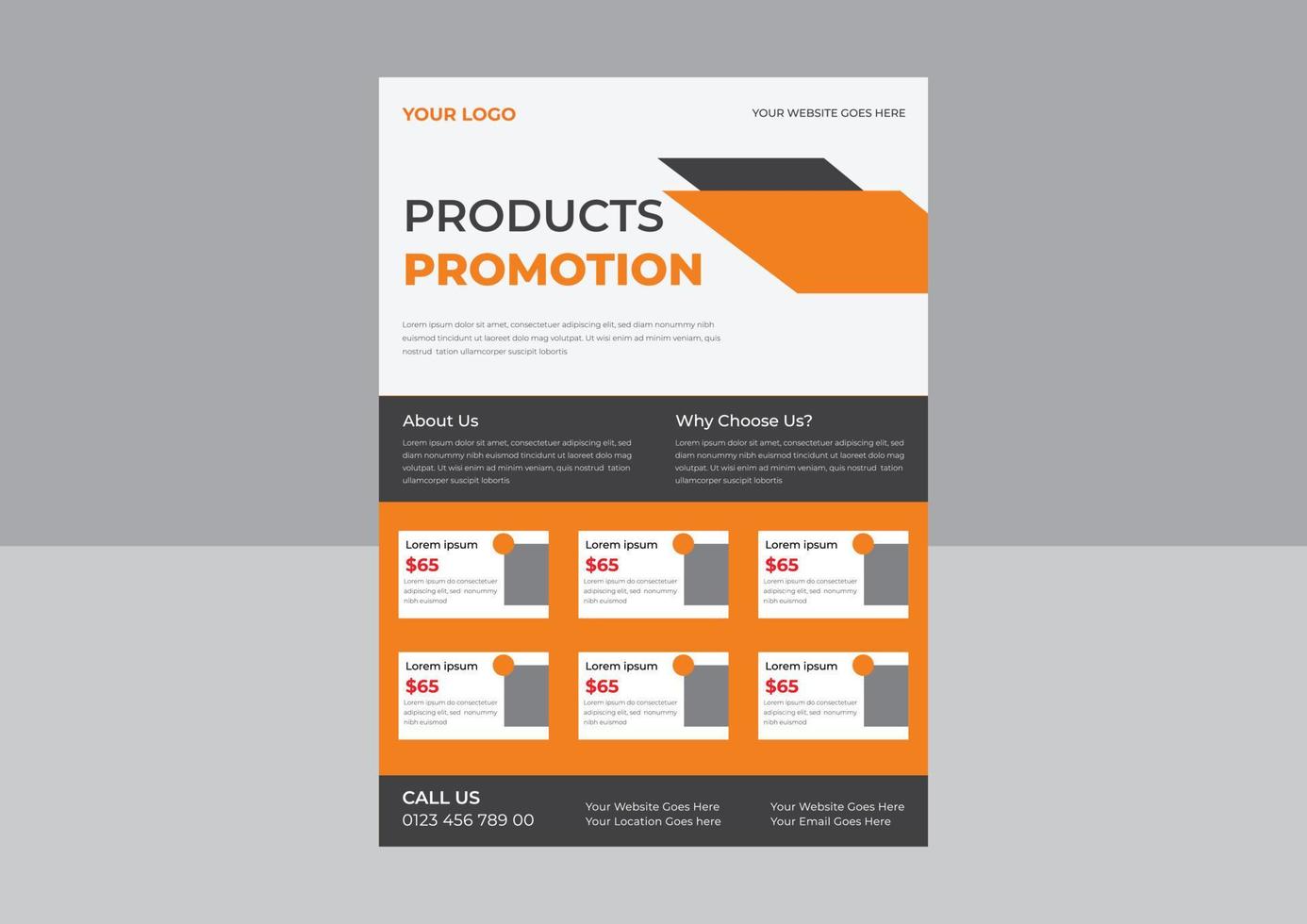 Product Promotie folder ontwerp, zomer uitverkoop Promotie folder, zwart vrijdag uitverkoop Promotie folder, vector