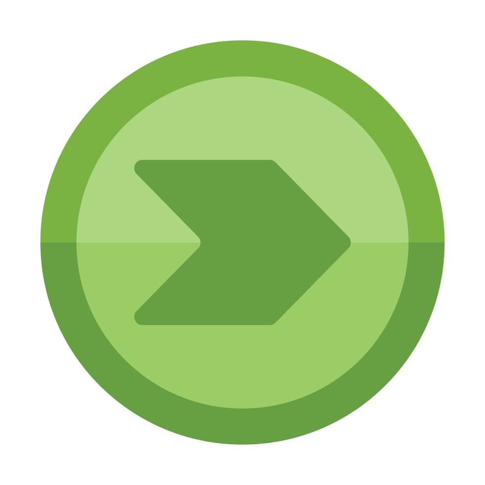 groen pijl Rechtsaf icoon vector