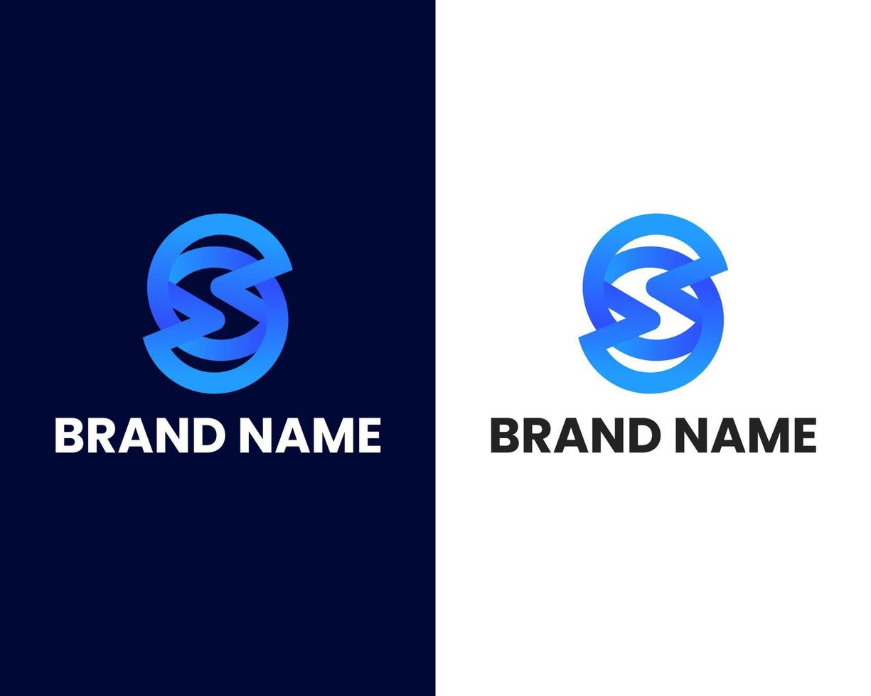 letter s modern logo ontwerpsjabloon vector