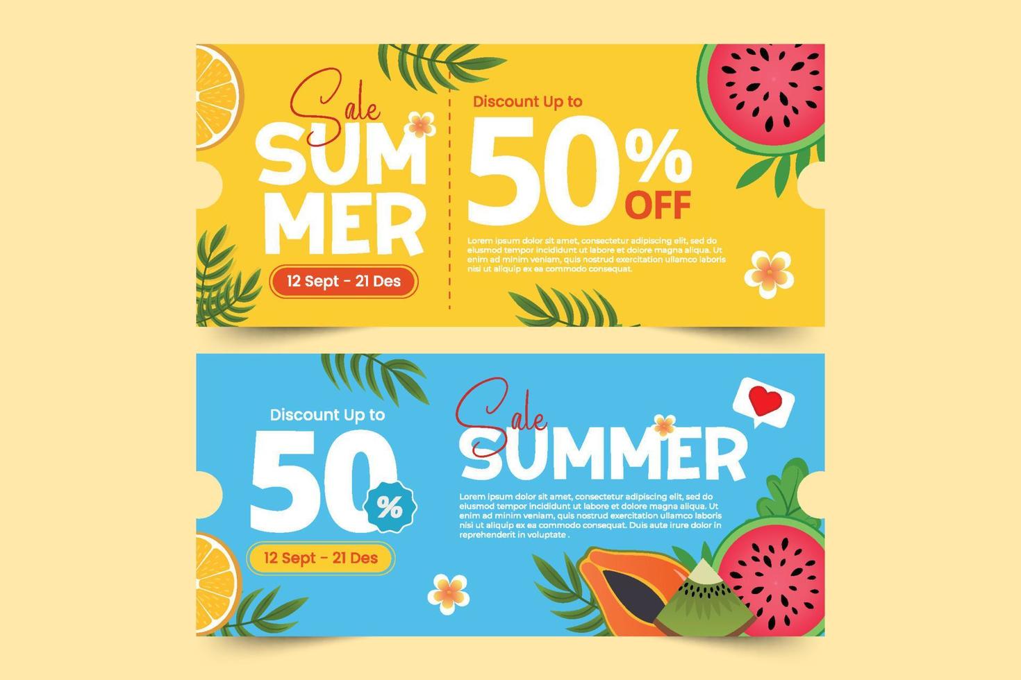 zomer uitverkoop grafisch sjabloon vector