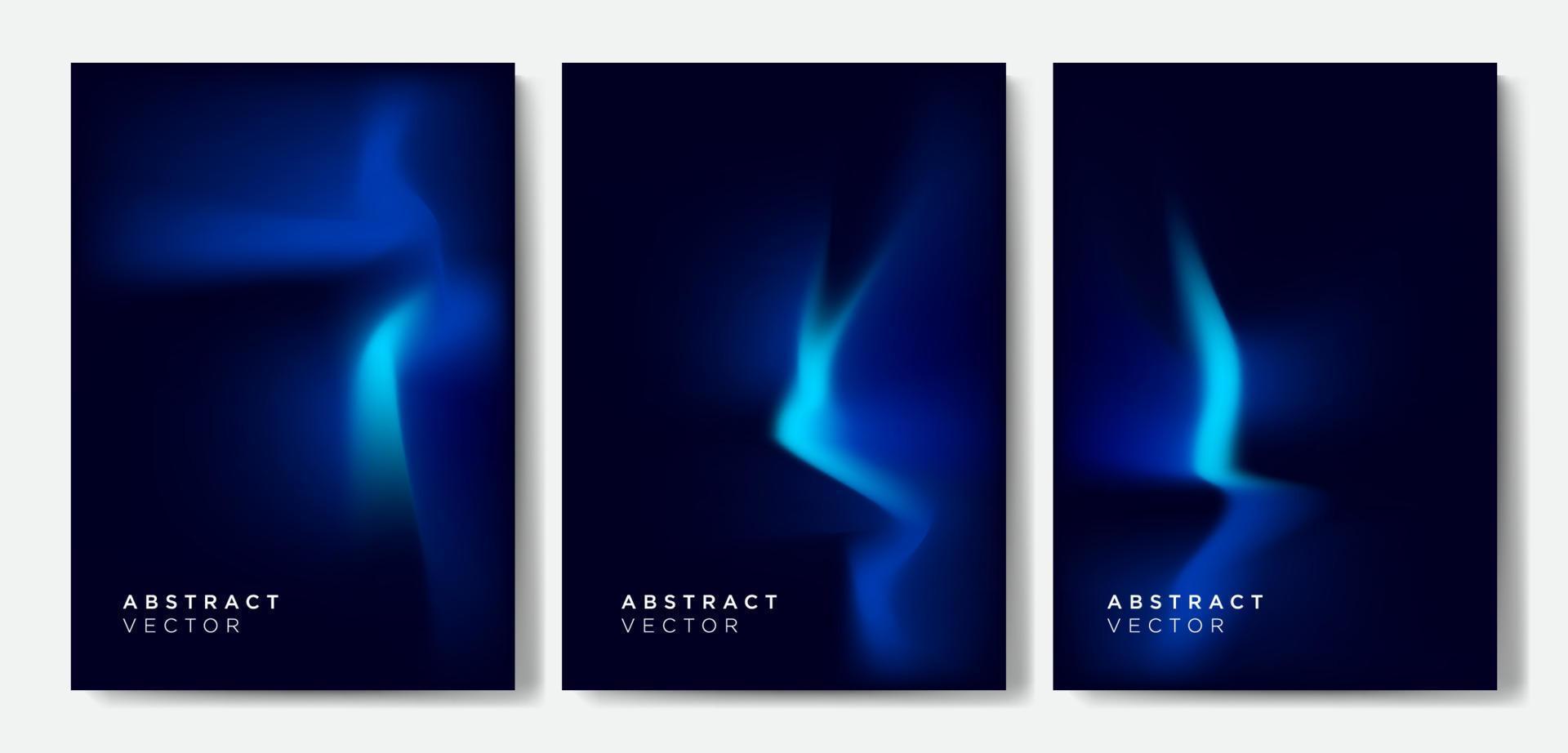 minimalistische blauw helling Hoes achtergronden vector reeks . modern behang ontwerp voor presentatie, affiches, omslag, website en banier