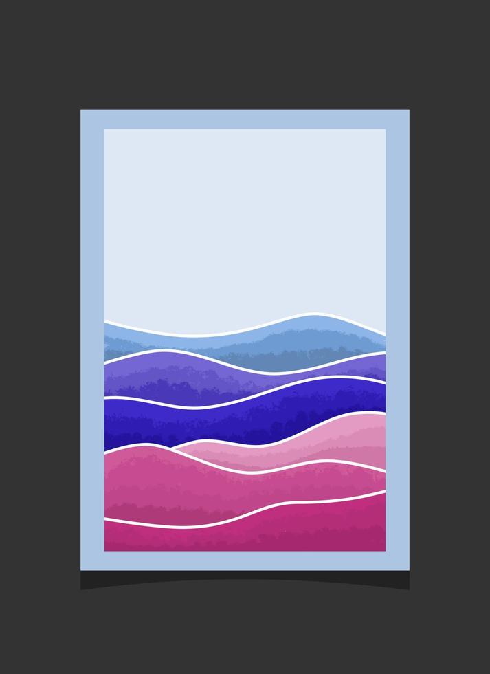 abstracte bergschildering, abstracte achtergrond, premium vector