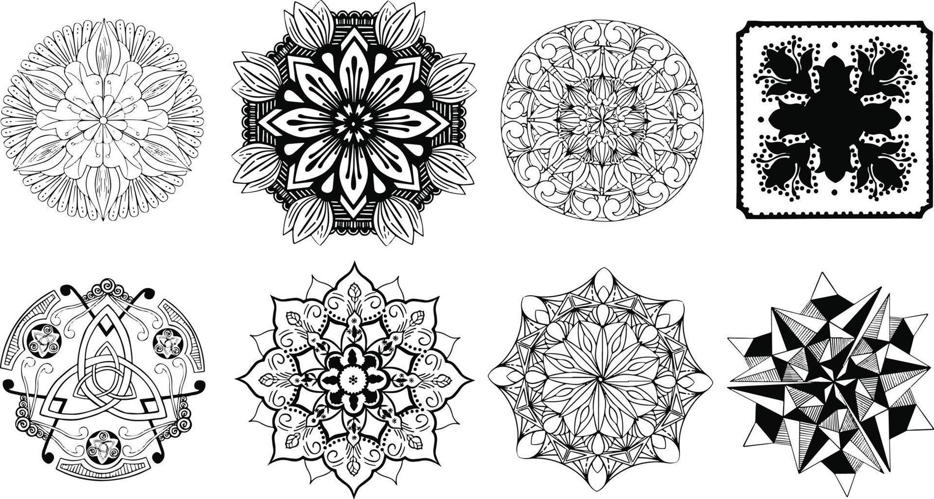 circulaire patroon in het formulier van mandala voor henna, mehndi, tatoeëren, decoratie. decoratief ornament in etnisch oosters stijl. kleur boek bladzijde. . vector illustratie