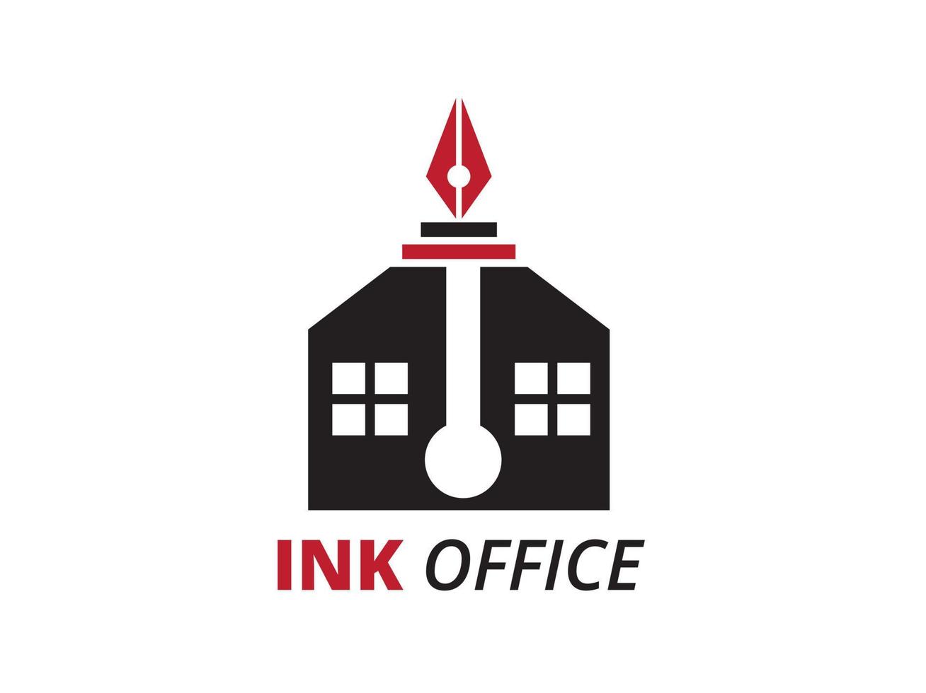 inkt kantoor logo vector