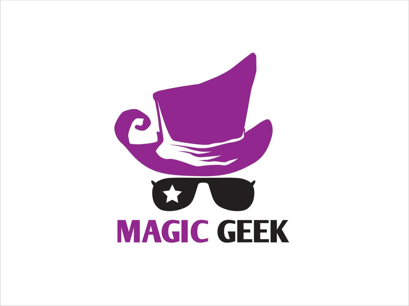 magie geek logo vector