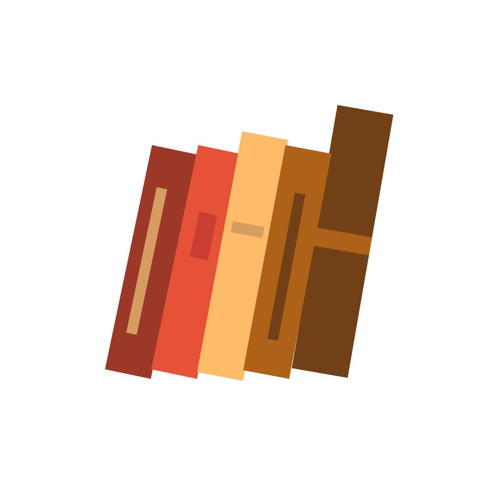 een stack van boeken in een gemakkelijk stijl. vector