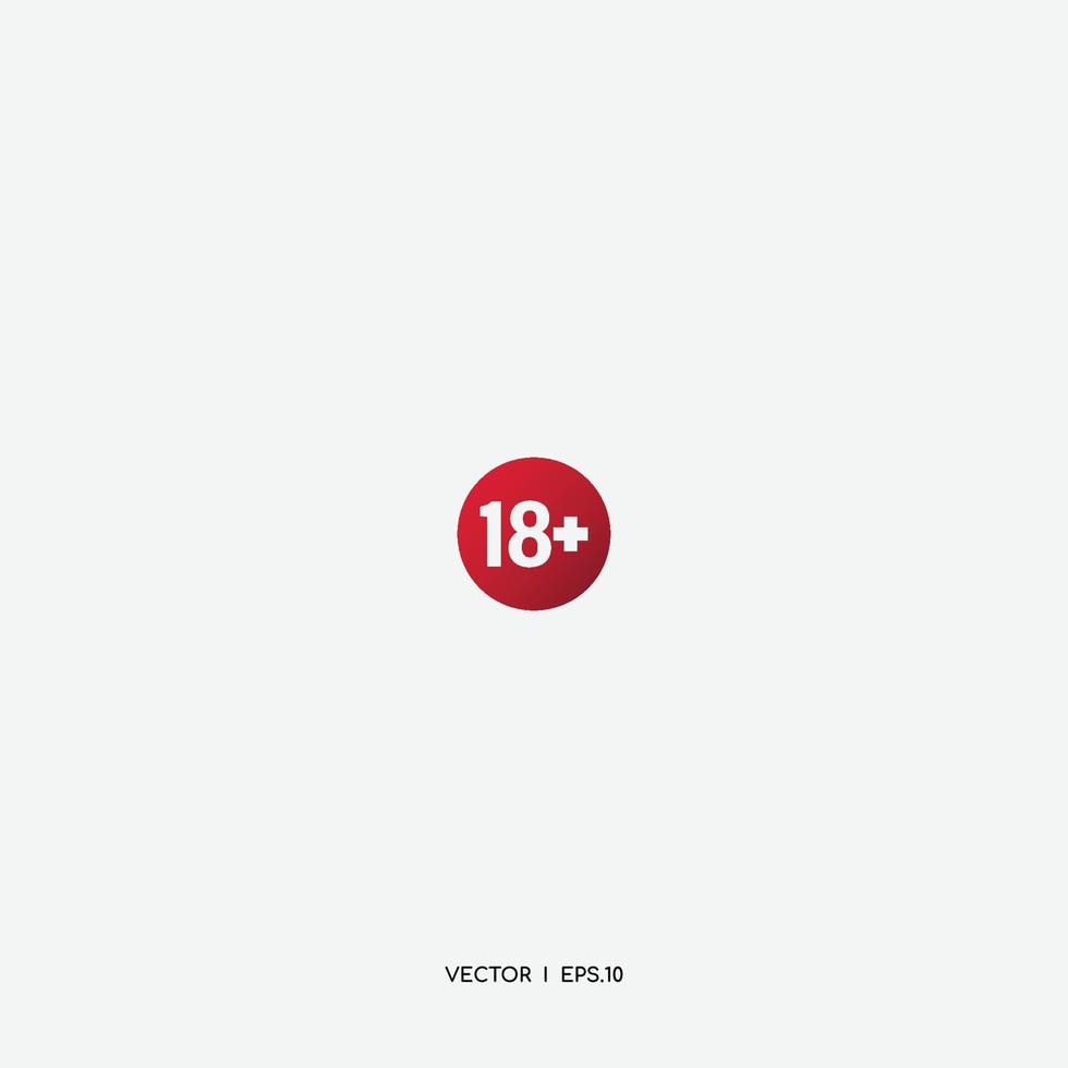 18 icoon symbool vector