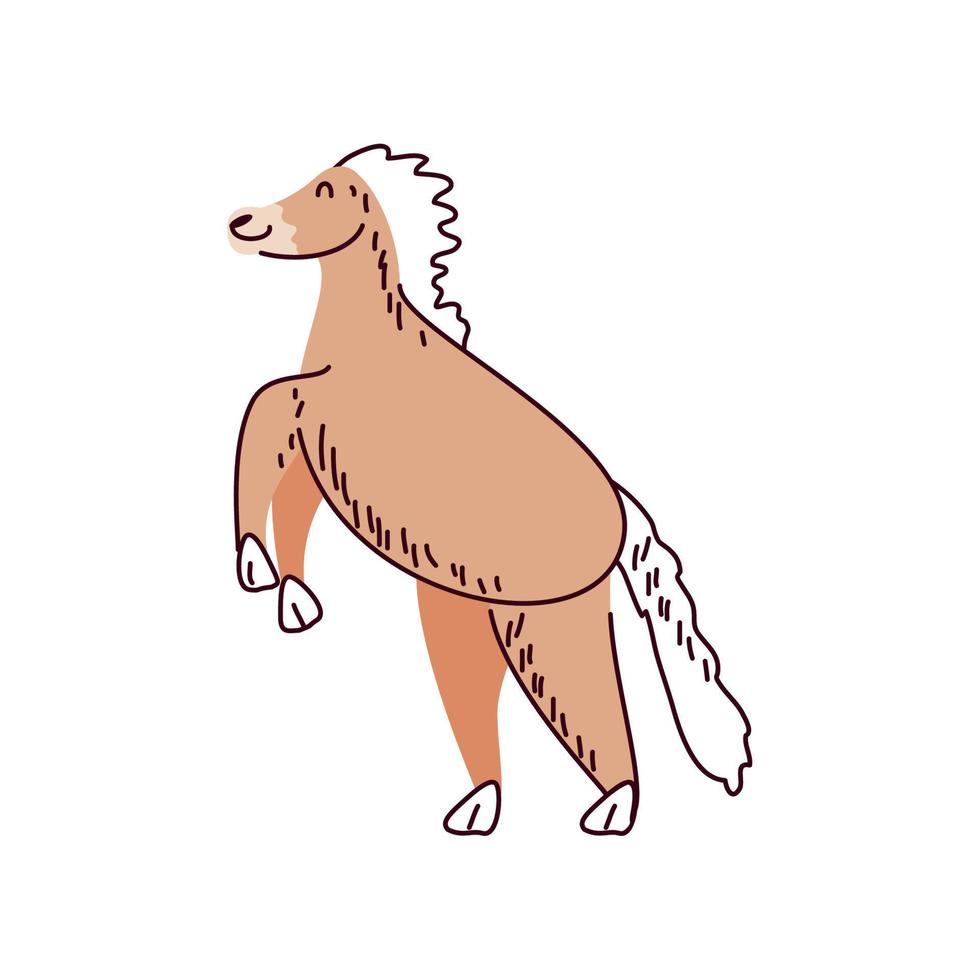 schattig paard dier vector