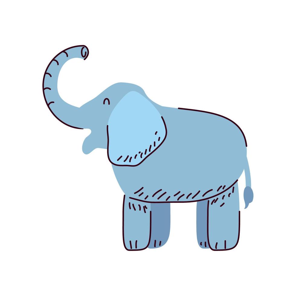 schattig olifant dier vector