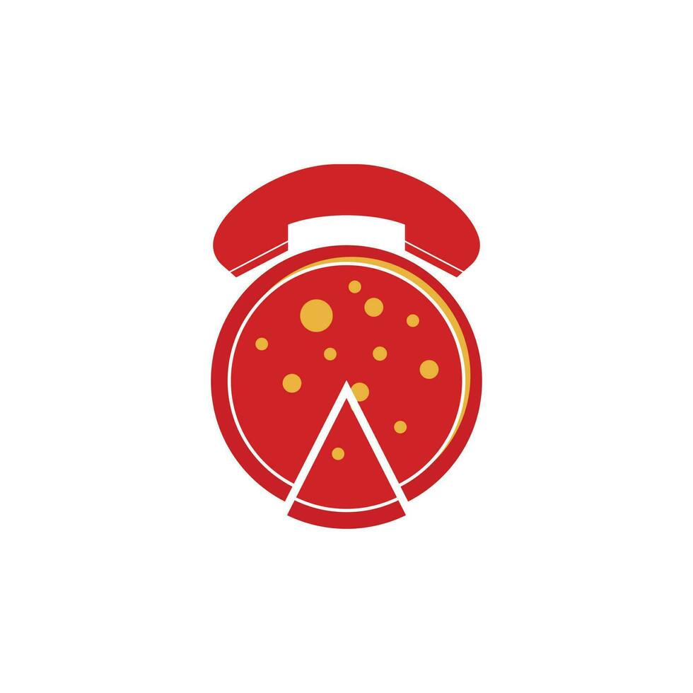 pizza heet lijn snel levering logo ontwerp. pizza levering logo sjabloon. vector