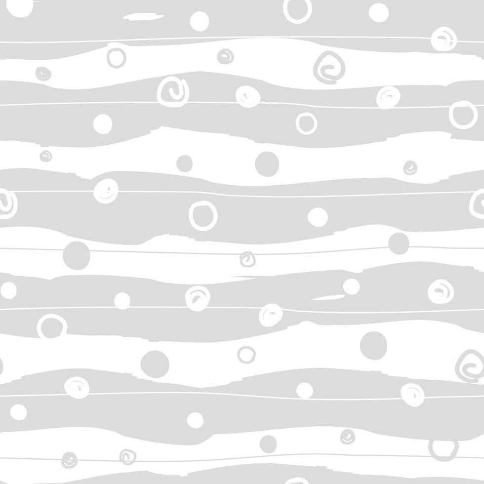 naadloos patroon met abstract gemakkelijk patroon. afdrukken met horizontaal lijnen, strepen, dots en cirkels. vector grafiek.