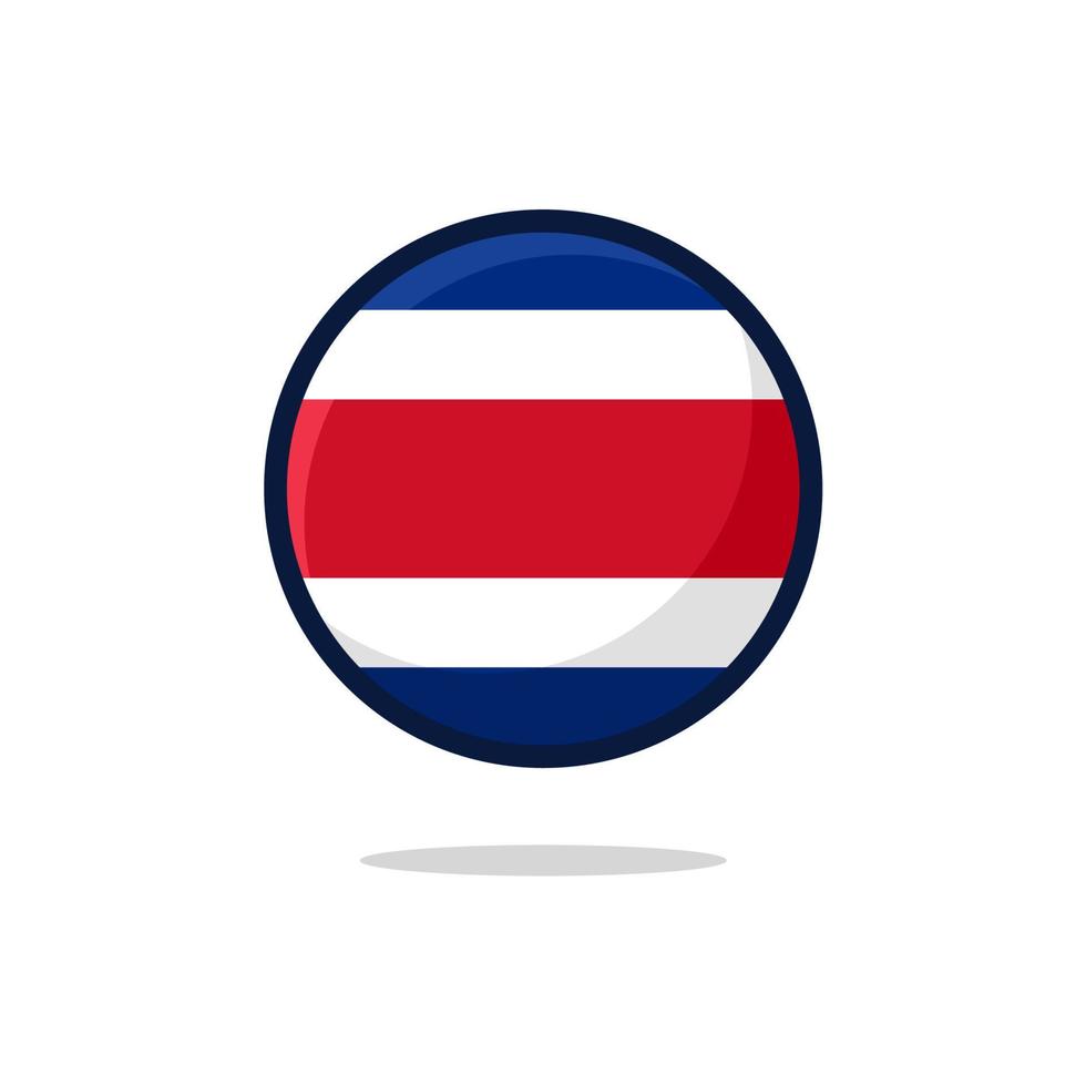 vlag van costa rica vector