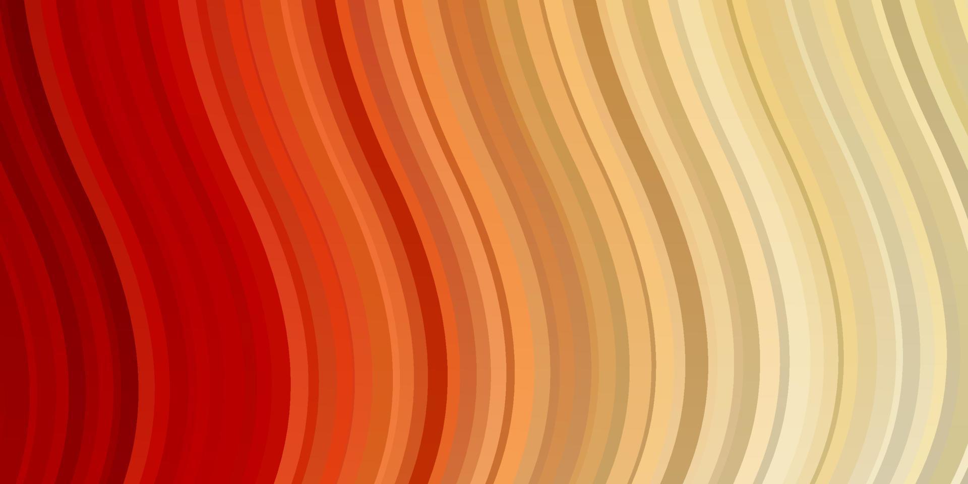licht oranje vector sjabloon met wrange lijnen.