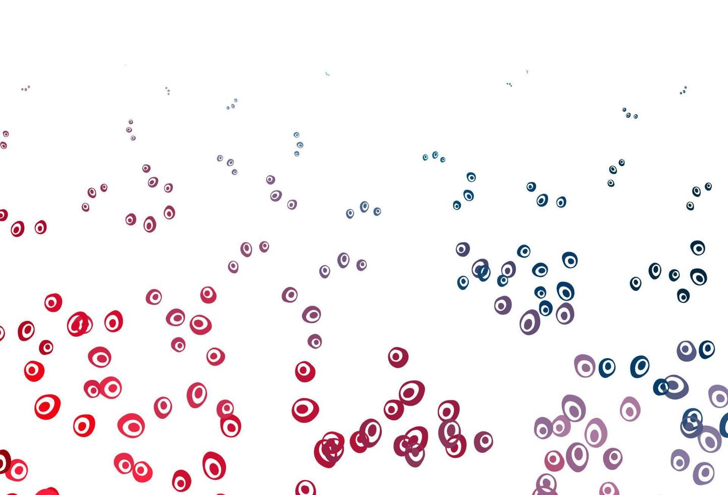 lichtblauwe, rode vectorachtergrond met stippen. vector