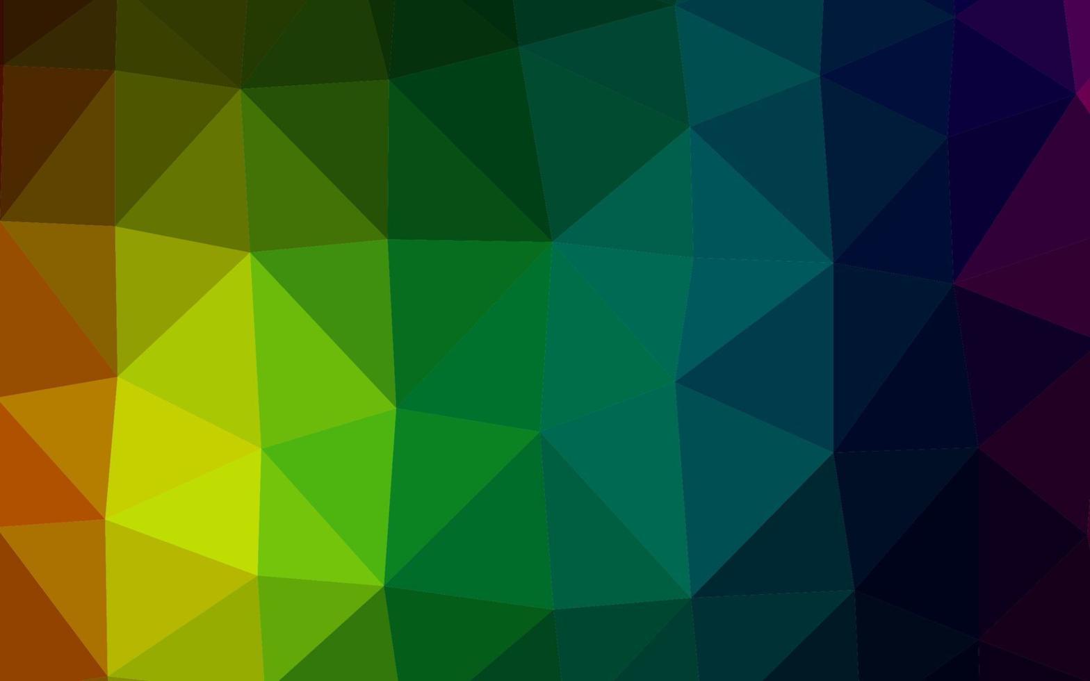 donkere veelkleurige, regenboog vector abstracte veelhoekige textuur.