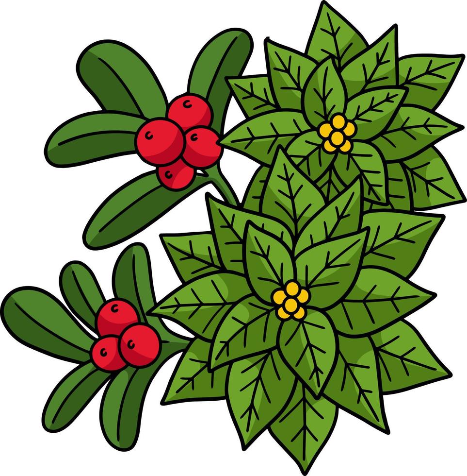 Kerstmis kerstster tekenfilm gekleurde clip art vector