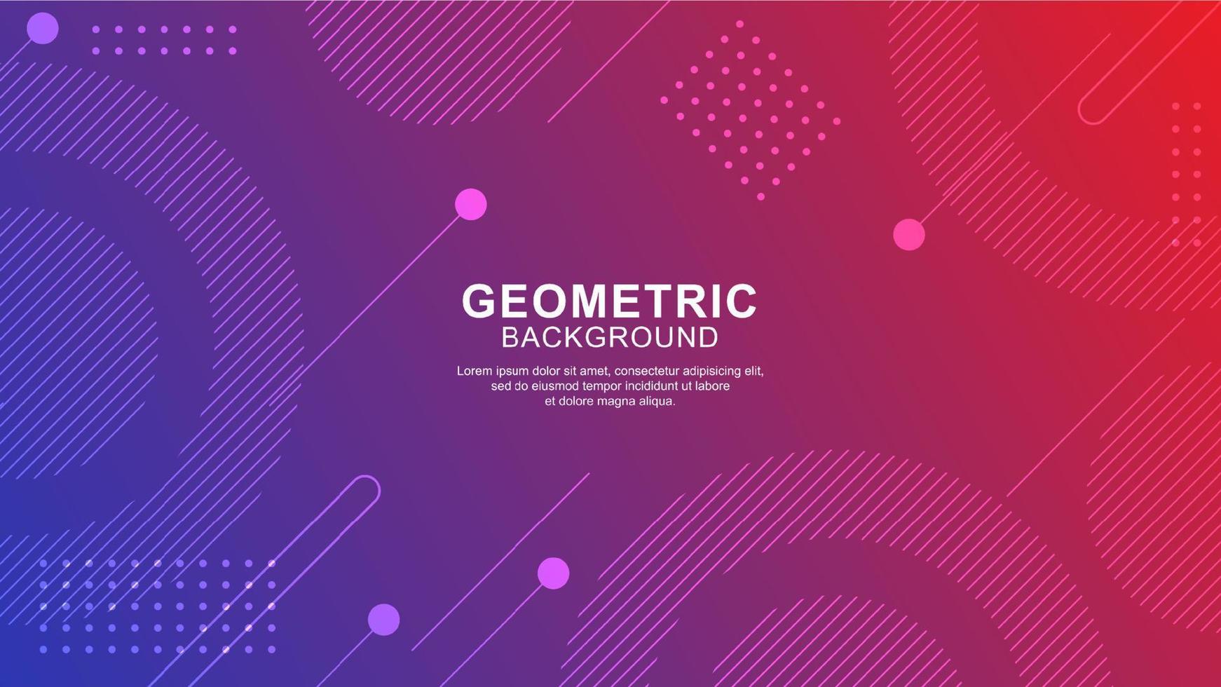 geometrische vormachtergrond met modern design vector