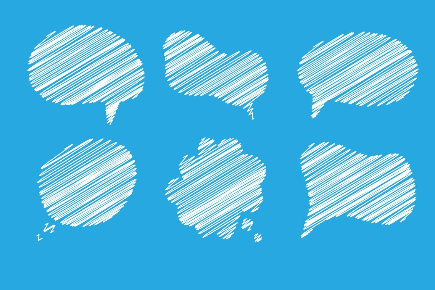 lege tekstballon grote reeks. online chat wolken vector geïsoleerd op een witte achtergrond. infographic elementen voor uw ontwerp. voorraad vectorillustratie