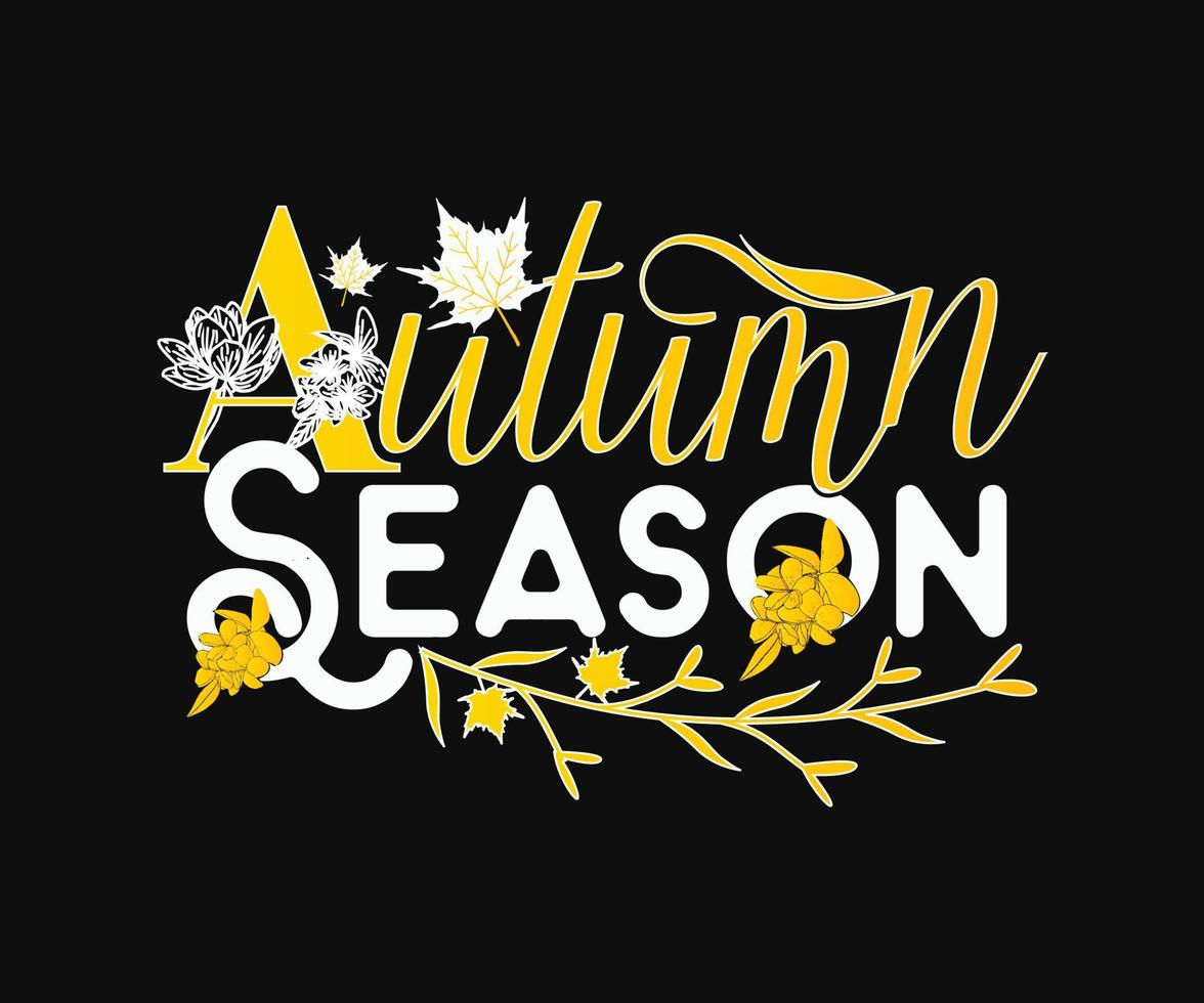 herfst seizoen. kan worden gebruikt voor t-shirt afdrukken, herfst citaten, t-shirt vectoren, geschenk overhemd ontwerpen, mode afdrukken ontwerpen, en baby douches. vector