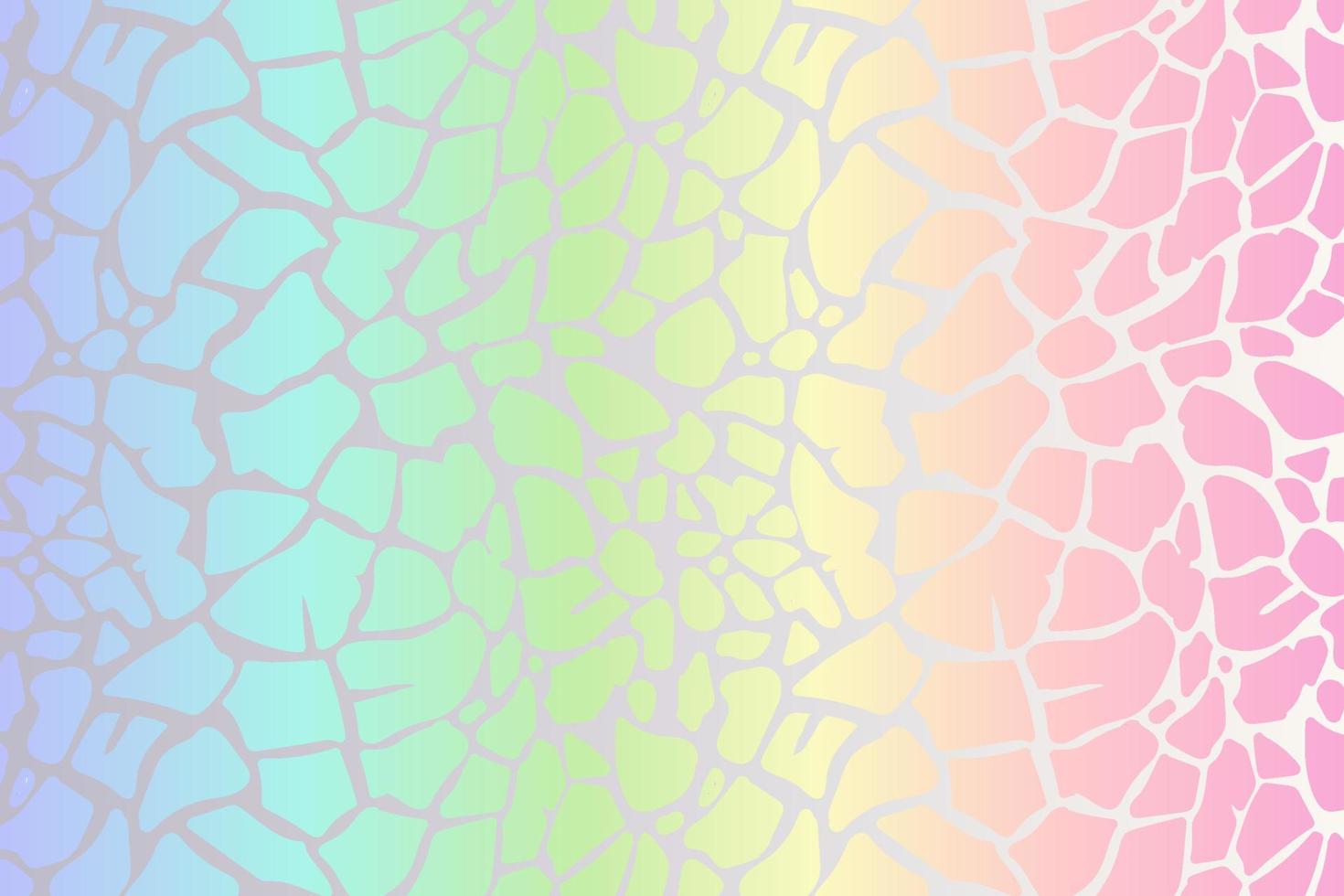 regenboog luipaard achtergrond. holografische folie Jachtluipaard textuur. dier patroon helling afdrukken. vector abstract pastel illustratie.