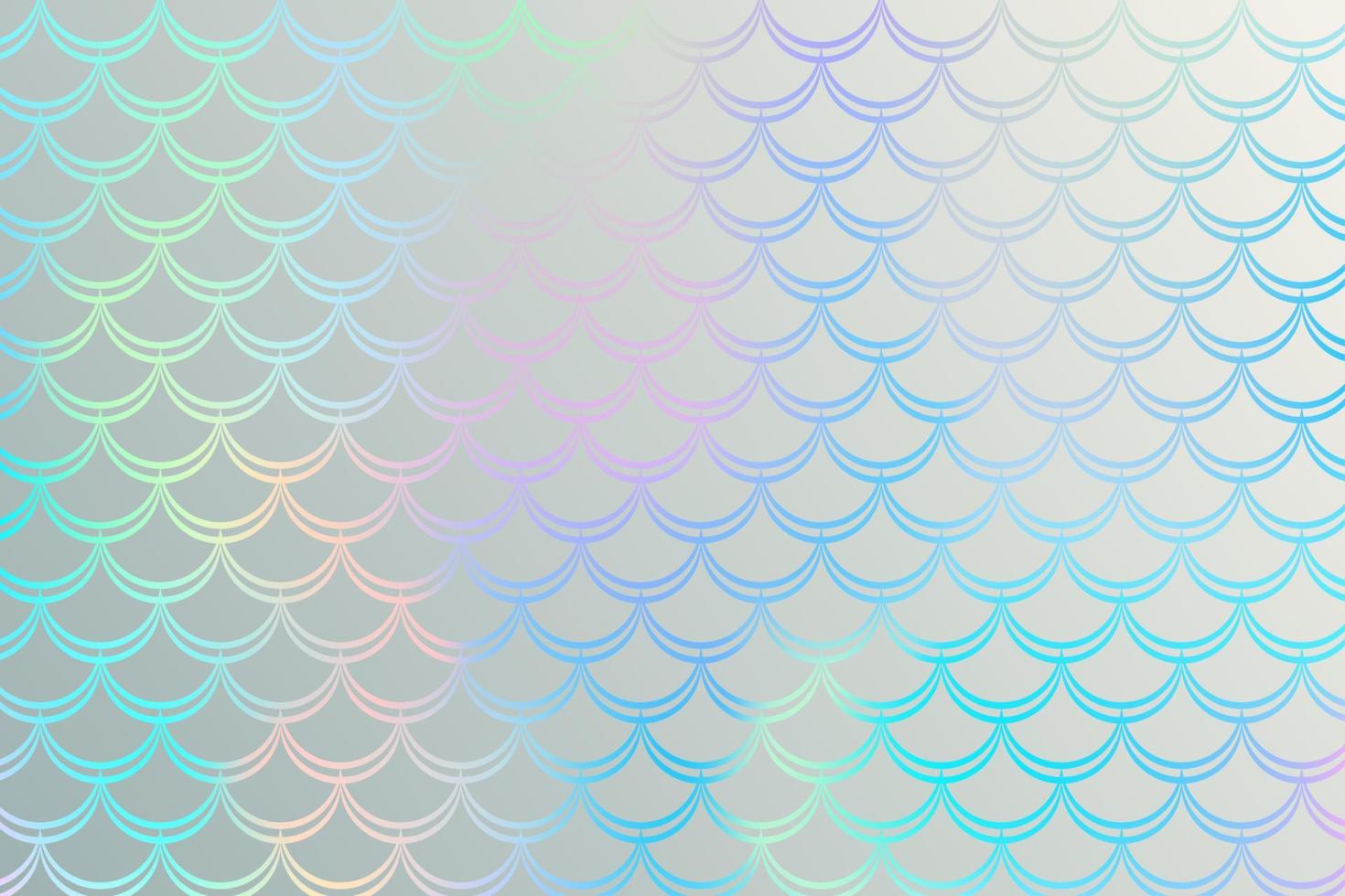 meermin regenboog achtergrond met schaal en sterren. iriserend schitteren vis staart patroon. kawaii vector textuur.