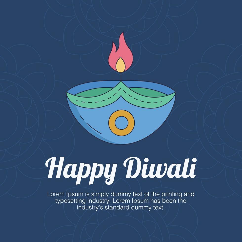 gelukkig diwali, festival van lichten banier, Indisch festival mooi artistiek achtergrond ontwerp. vector