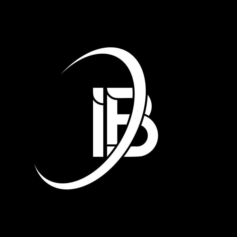 ib logo. ik b ontwerp. wit ib brief. ib brief logo ontwerp. eerste brief ib gekoppeld cirkel hoofdletters monogram logo. vector