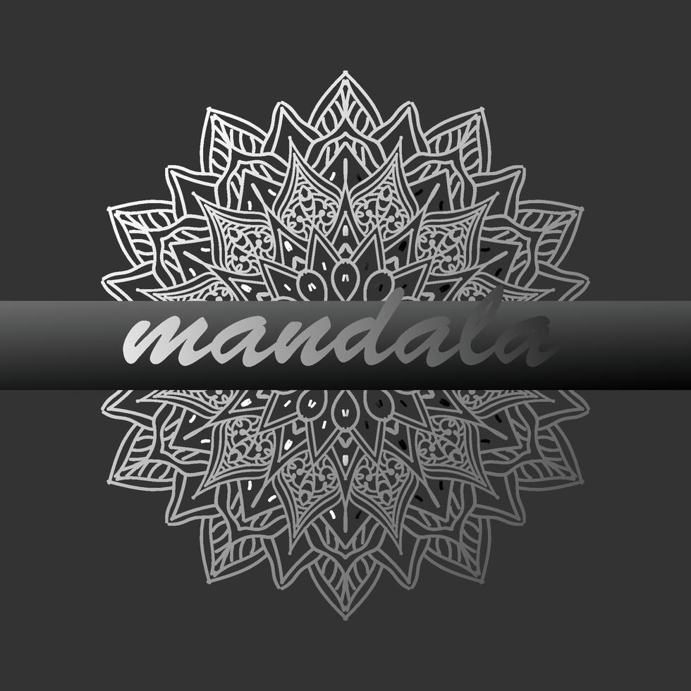 luxe mandala achtergrondontwerp vector