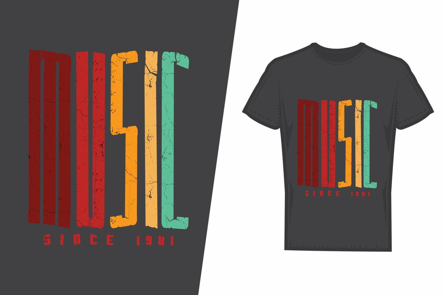 muziek- t-shirt ontwerp. muziek- t-shirt ontwerp vector. voor t-shirt afdrukken en andere toepassingen. vector
