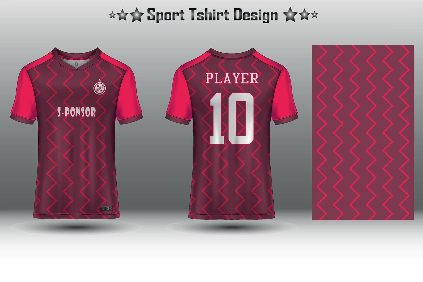 Amerikaans voetbal Jersey model, voetbal Jersey model, wielersport Jersey mockup en sport Jersey mockup met abstract meetkundig patroon vrij vector