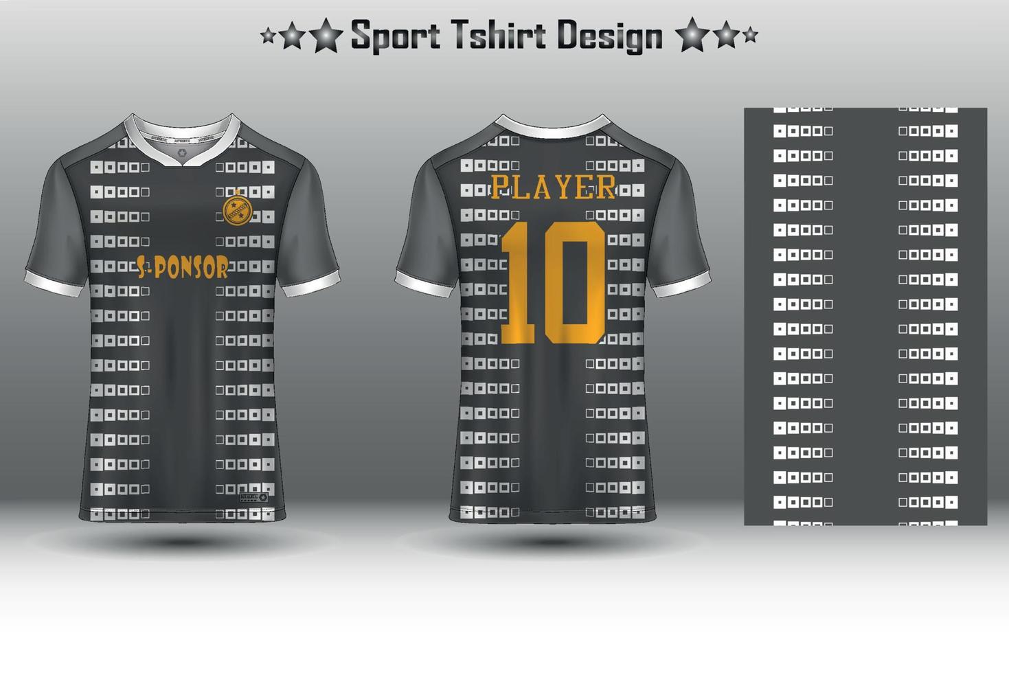 Amerikaans voetbal Jersey model, voetbal Jersey model, wielersport Jersey mockup en sport Jersey mockup met abstract meetkundig patroon vrij vector