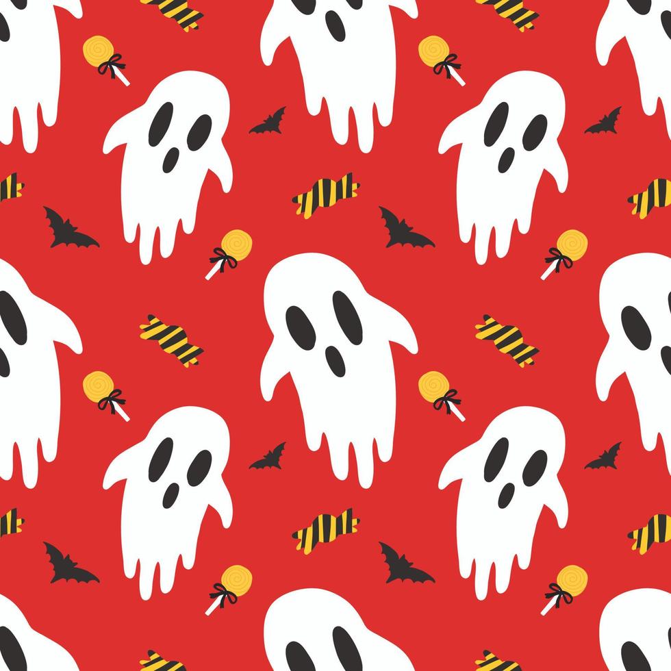 schattig tekenfilm karakter halloween naadloos vector ontwerp