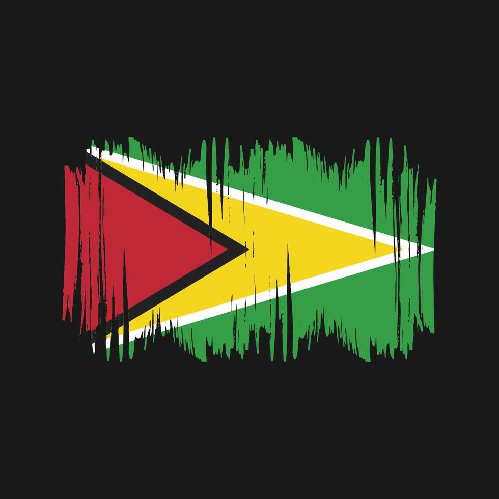 Guyana vlag vector borstel. nationaal vlag borstel vector