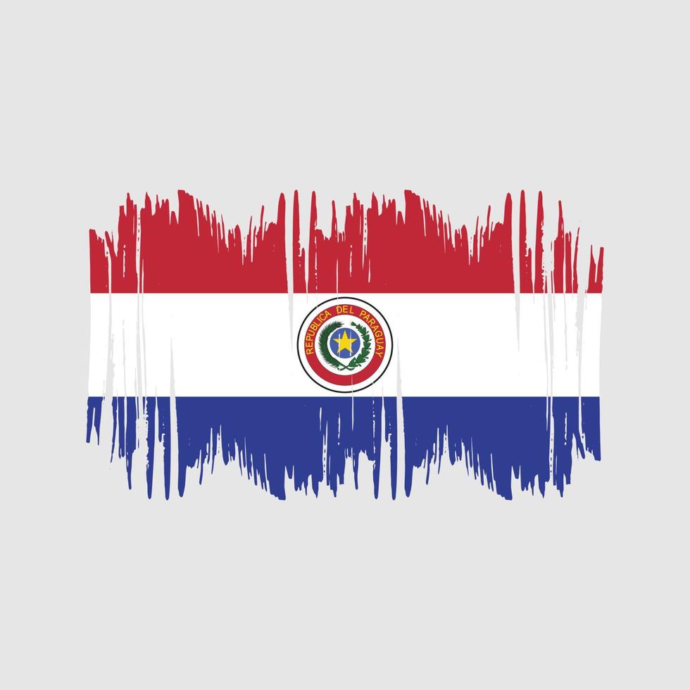 Paraguay vlag vector borstel. nationaal vlag borstel vector