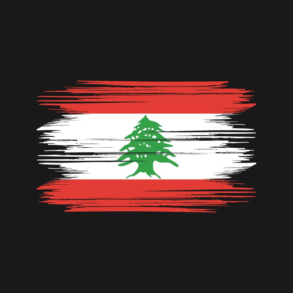 Libanon vlag ontwerp vrij vector