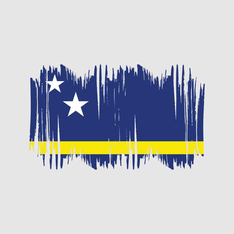 Curacao vlag vector borstel. nationaal vlag borstel vector