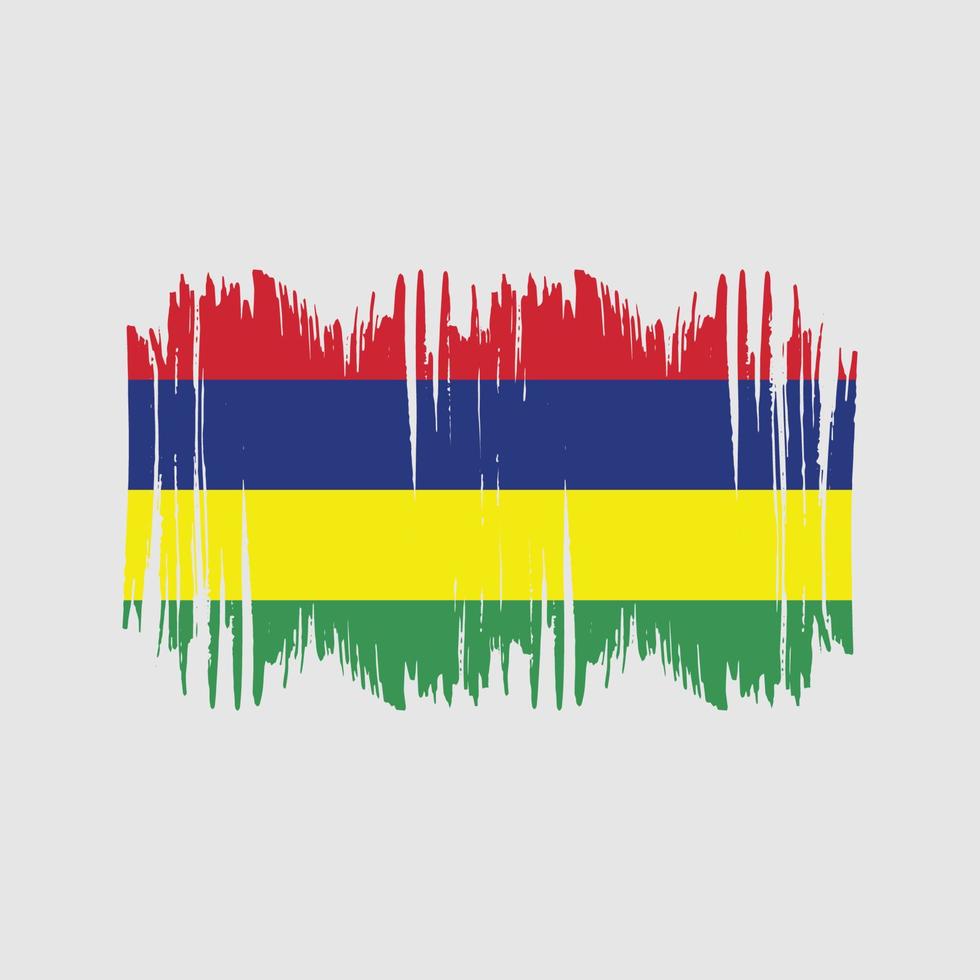 Mauritius vlag vector borstel. nationaal vlag borstel vector